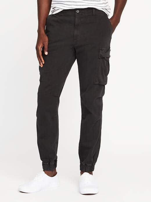 Old Navy Built In Flex Cargo Joggers For Men - Black Cat