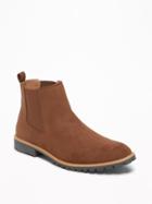 Old Navy Mens Sueded Chelsea Boots For Men Brown Size 10