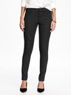 Old Navy Pixie Long Mid Rise Pants For Women - On Black Dot