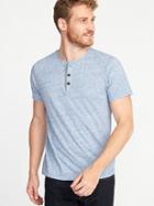 Old Navy Mens Soft-washed Henley For Men Lt. Blue Heather Size Xl
