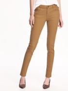 Old Navy Mid Rise Rockstar Sateen Skinny Jeans For Women - Creme Caramel
