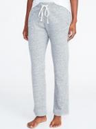 Old Navy Womens French Terry Straight-leg Sweatpants For Women Light Gray Heather Size L