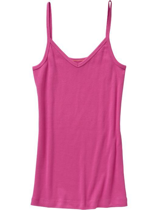 Old Navy Womens V Neck Layering Camis - Fuchsia Fusion