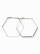 Old Navy Hexagon Hoop Earrings For Women - Silver