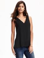 Old Navy Shirred Back Blouse For Women - Blackjack