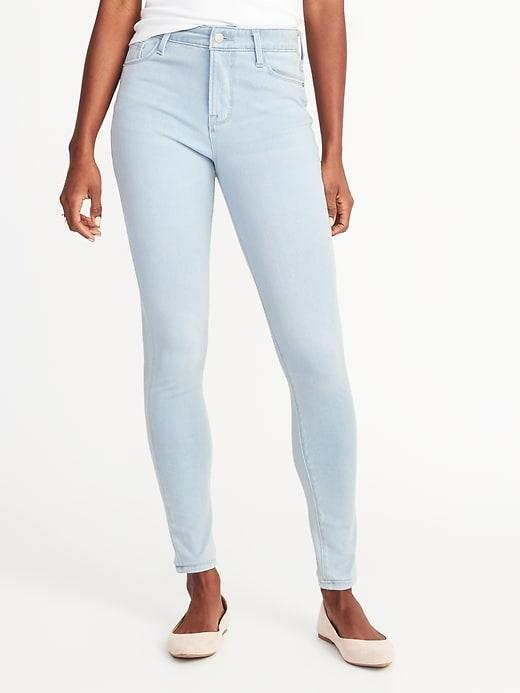 Old Navy Womens High-rise Rockstar 24/7 Super-skinny Jeans For Women Sandy 2 Size 16