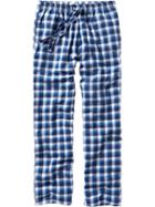 Old Navy Mens Plaid Flannel Pj Pants Size Xxl Big - Blue White Check