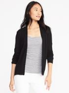 Old Navy Womens Semi-fitted Open-front Sweater For Women Blackjack Size L