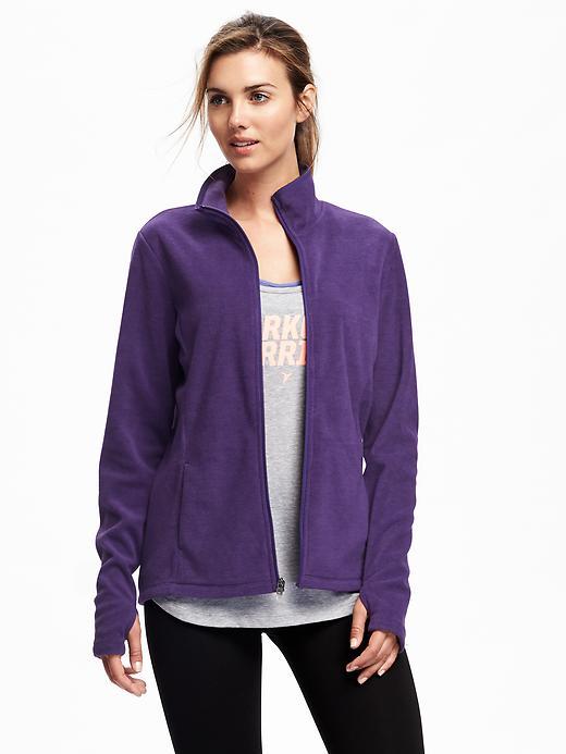 Old Navy Go Warm Performance Fleece Full Zip Jacket For Women - Purple Majesty