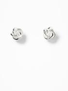 Old Navy  Knotted Stud Earrings For Women Silver Size One Size