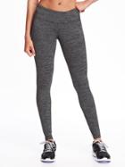Old Navy Womens Mid-rise Jersey Performance Leggings For Women Soft Black Stripe Size Xxl