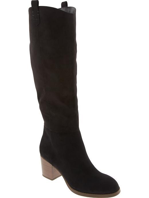Old Navy Sueded Tall Boot Size 10 - Black