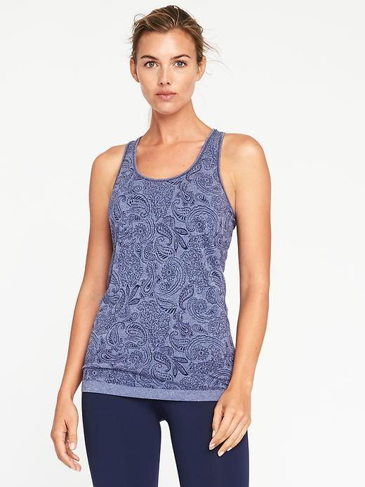 Old Navy Womens Fitted Seamless Performance Tank For Women Night Cruise Size Xl