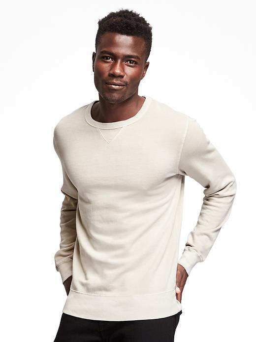 Old Navy Classic Fleece Crew Neck Sweatshirt For Men - Glimmer Grey