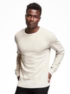 Old Navy Classic Fleece Crew Neck Sweatshirt For Men - Glimmer Grey