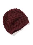 Old Navy Knitted Honeycomb Beanie For Women - Wine Purple