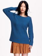 Old Navy Textured Boatneck Sweater Size Xl - Dark Sea Blue