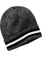 Old Navy Mens Marled Knit Hats Size One Size - Black Stripe Color 3