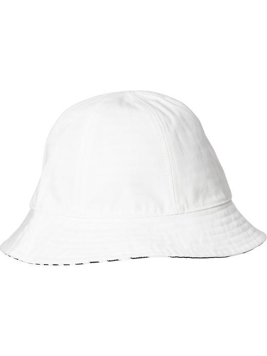 Old Navy Reversible Twill Bucket Hat For Men - Bright White