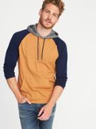 Old Navy Mens Soft-washed Color-block Hoodie For Men Squash Size M