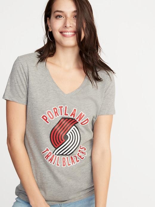 Nba Team Graphic V-neck Tee For Women