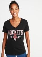 Old Navy Womens Nba Team-graphic V-neck Tee For Women Toledo Rockets Size Xxl