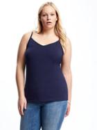 Old Navy Womens First-layer Plus-size V-neck Cami Lost At Sea Navy Size 1x