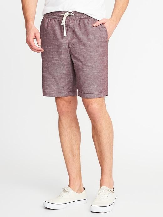 Old Navy Mens Built-in Flex Drawstring Jogger Shorts For Men (9) Red Wine Vinegar Size Xl