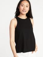 Old Navy Womens Relaxed Hi-lo Tank For Women Black Size Xl