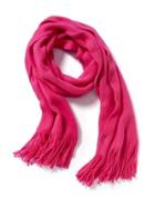 Old Navy Solid Fringe Scarf For Women - Flaming Flamingo Top