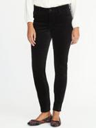 Old Navy Womens Mid-rise Velvet Rockstar Pants For Women Black Size 0