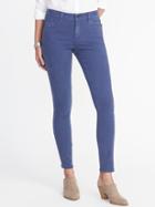Old Navy Womens Mid-rise Rockstar Super Skinny Jeans For Women Majestic Blue Size 0