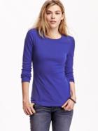Old Navy Womens Perfect Fitted Tee Size M Tall - Bonita Blue