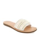 Old Navy Sueded Fringe Sandals For Women - Natural White