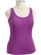 Old Navy Womens Plus Perfect Rib Knit Tanks - Westminister Violet