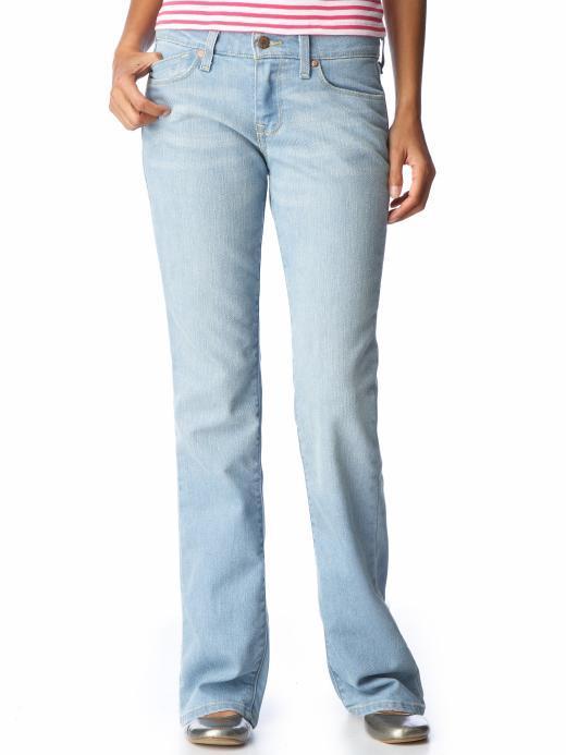 Old Navy Womens The Flirt Boot Cut Jeans - Powder