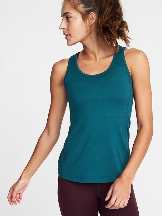Old Navy Womens Crossback Keyhole Performance Tank For Women Teal Green Size S