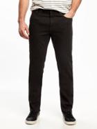 Old Navy Built In Flex Athletic Jeans For Men - Black Rinse