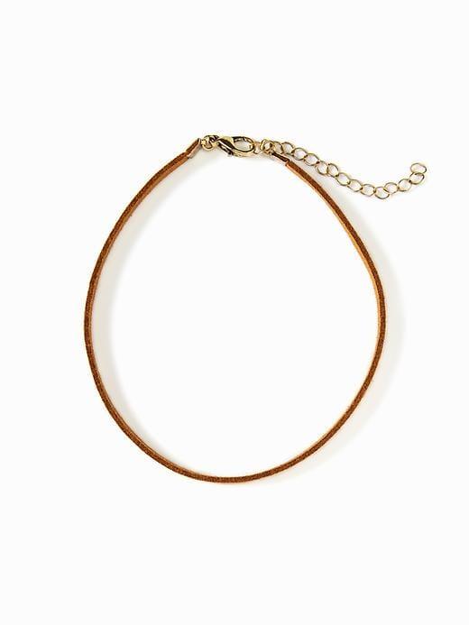 Old Navy Womens Sueded Choker Necklace For Women Cinnamon Size One Size