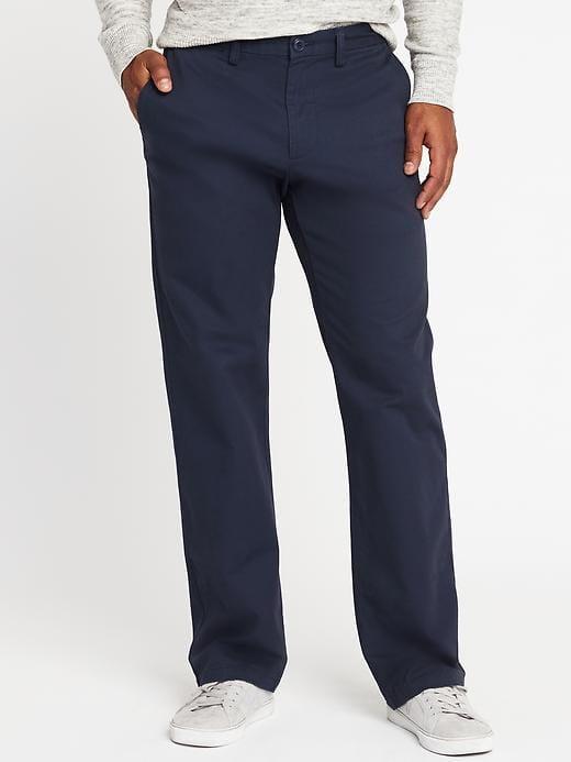 Old Navy Mens Loose Ultimate Built-in Flex Khakis For Men Classic Navy Size 32w