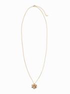 Old Navy Floral Pendant Necklace For Women - Gold