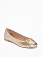 Old Navy Classic Ballet Flats For Women - Gold 2