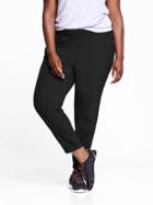Old Navy Womens Plus Semi Fitted Running Pants - Black