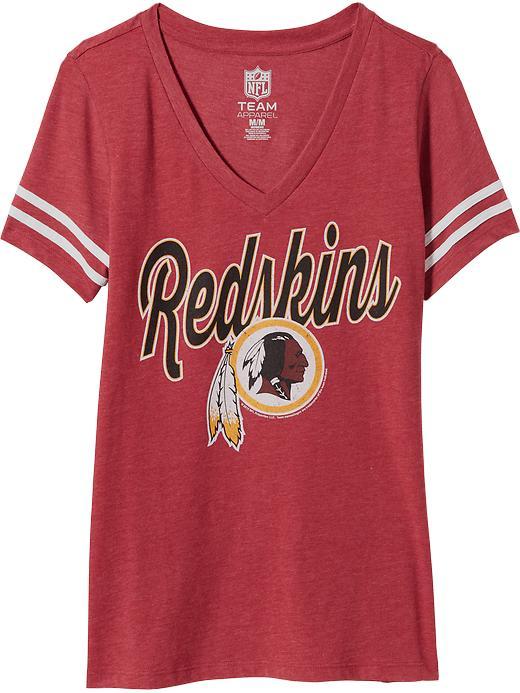 Old Navy Womens Nfl Sleeve Stripe Tee Size L - Redskins