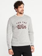 Old Navy Mens Graphic Go-dry Fleece Sweatshirt For Men For The Win Size Xxxl