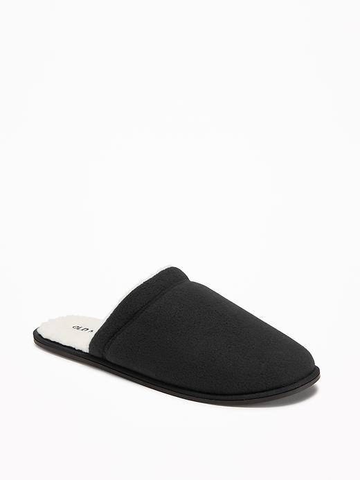 Old Navy Performance Fleece Slippers For Men - Black