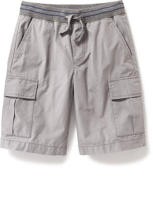 Old Navy Knit Waist Cargo Shorts - Grayscale