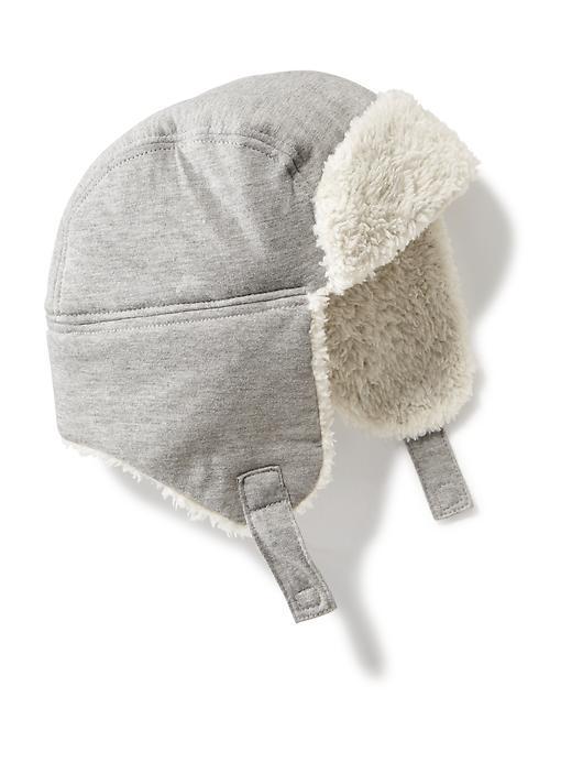 Old Navy Jersey Trapper Hat Size L - Heather Grey