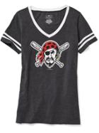 Old Navy Womens Mlb Team-graphic V-neck Tee For Women Pittsburgh Pirates Size S