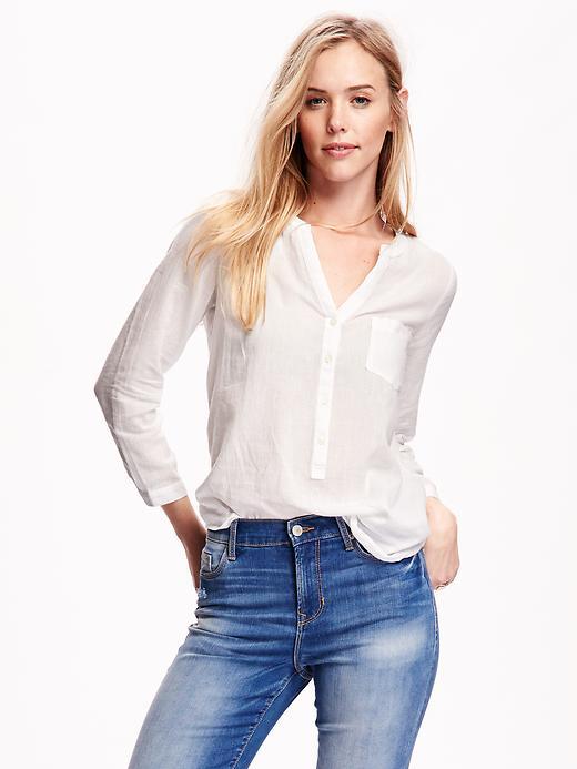 Old Navy Long Sleeve Tunic For Women - Whipped Cream